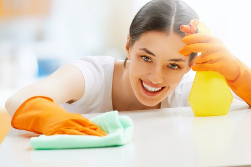 Professional curtain dust removal for a local property