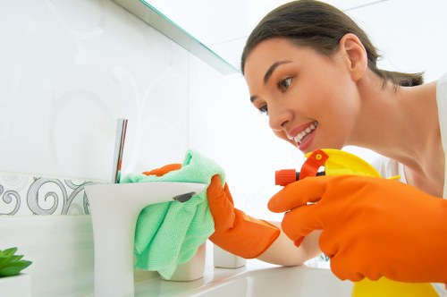 Local Maidavale cleaner preparing a tidy and fresh home environment