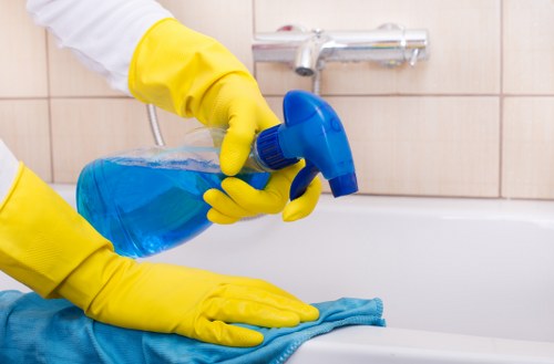 Commercial hard floor cleaning for a Maidavale business