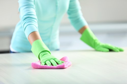 Different rug types prepared for careful cleaning in Maidavale