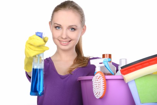 Maidavale Carpet Cleaners team planning greener recycling and transport practices