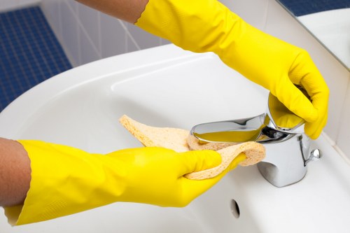 Local cleaning team working in a Maidavale apartment or house